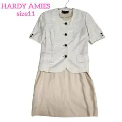 HARDY AMIES　セットアップ　ジャケット　ワンピース　リネン　麻