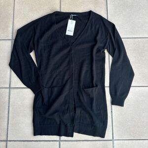 新品タグ 未着 マリメッコ marimekko PIHTA SOLID KNIT CARDIGAN サイズS 黒