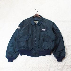 即決 希少 USA製 大きいサイズ《アルファインダストリーズ》CPW-45(XL)フライトジャケット IDEAL ALPHA INDUSTRIES ミリタリー ma-1