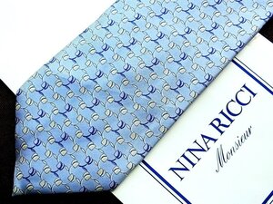 ♪22256D♪状態並品【花 植物 デザイン 柄】ニナリッチ【NINA RICCI】ネクタイ