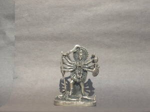 【インド、ヒンドゥー】★カーリー女神の白銀色の御像
