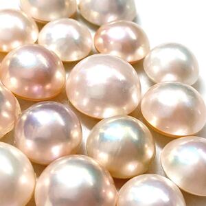 1円〜!!☆マベパールおまとめ154.5ct☆f 約30.9g ルース 裸石 宝石 pearl パール 半円真珠 ジュエリー jewelry w3ま173