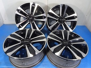 ◆MODULO ホンダ純正◆18x7.5J +45 5穴 114.3 中古 アルミホイール 4本価格【福島発 送料無料】FUK-E15155★18インチ★