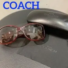 coach 箱付き☆サングラス　赤茶色