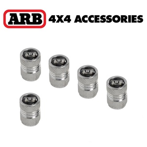 正規品 ARB エアバルブキャップ 5個入 シルバー タイヤバルブキャップ ランクル プラド ジムニー サファリ 217090 「1」