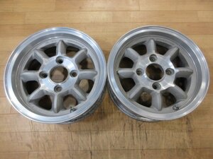 当時物 旧車 ブリヂストン ZONA アルミホイール 2本 4H-114.3 13インチ 5.5J+20 旧車 AE86 レビン トレノ サニトラ 他