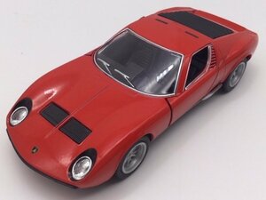 1台売り 赤 1/34 ランボルギーニ ミウラ P400 SV スーパーカー ミニカー スプリントヴェローチェ Lamborghini Miura