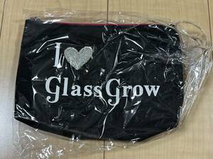 ★glass grow(グラスグロウ)★化粧ポーチ★タグ付き★黒(ブラック)★