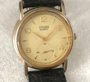 CITIZEN 日本製 ウォッチ スモール セコンド 稼働品 ブレゲ針 VINTAGE デザイン 時計 好きに も シチズン