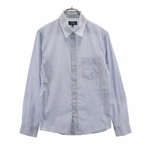 アーペーセー チェック 長袖 シャツ XS ブルー系 A.P.C. メンズ