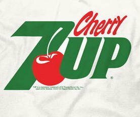 ★7UP CHERRY セブン アップ Tシャツ チェリー S 正規品 suntory coca cola 7up