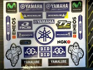 ★アウトレットセール★新品 MotoGP RACING TEAM YAMAHA RACING レーシング ステッカー 29 x 24 cm シール デカール シート グッズ