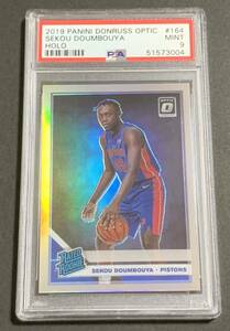 2019-20 Panini Donruss Optic Rated Rookie Sekou Doumbouya Holo Silver Prizm No.164 PSA 9 RC Pistons NBA ドゥムブヤ　ルーキー