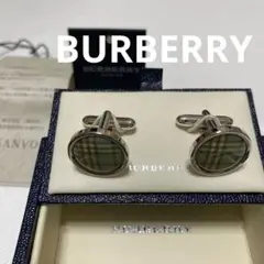 未使用　バーバリー　BURBERRYチェック柄　カフスボタン　カフリンクス