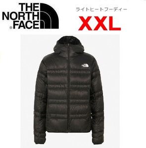 THE NORTH FACE ザノースフェイス ライトヒートフーディー ブラック XXL　ND92334　メンズ　ダウンジャケット　アウトドア