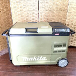 f001 YO makita マキタ 充電式保冷温庫 CW004G　バッテリー付属無し クーラーボックス　オリーブ色 動作品