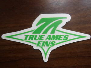 ◆新品U.S.限定トゥルーアームス【TRUE AMES FINS】グリーンSTICKER①枚限定◆