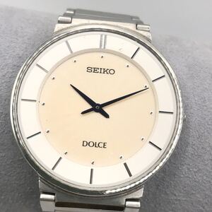 SEIKO セイコー DOLCE ドルチェ 4J40-0AC0 腕時計　870198 ラウンド ホワイト文字盤 動作未確認　2針　C-014