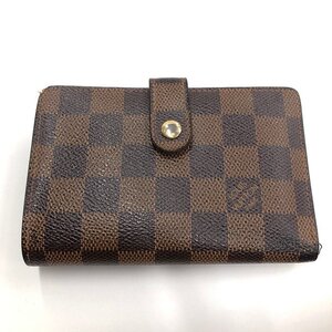 Louis Vuitton ルイヴィトン 財布 ダミエ・エベヌ ポルトフォイユ ヴィエノワ N61674/MI0110 箱・袋付【CKARA009】