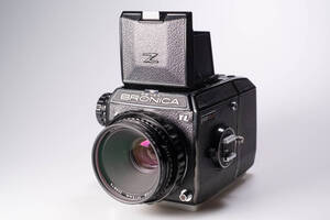 【美品 動作品】ZENZA BRONICA EC-TL II + NIKKOR‐P・C 75mm F2.8 ゼンザブロニカ TL2 中判フィルムカメラ ヴィンテージカメラ