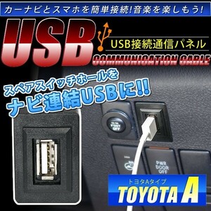 品番U04 トヨタA ACR/GSR50系 エスティマ H18.1- USB カーナビ 接続通信パネル 最大2.1A