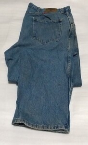 ☆Wrangler PREMIUM QUALITY サイズW40 L32青ブルーREGULAR FITデニム ロング パンツ長ズボン ボトムスCOTTONジーパン ラングラー ジーンズ