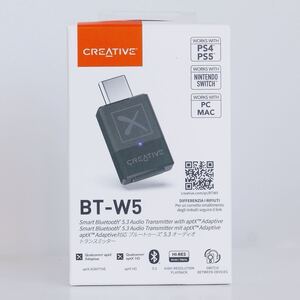 〈即決〉CREATIVE クリエィティブ BT-W5 Bluetooth 5.3 オーディオ トランスミッター ［ゆうパケット発送対応］