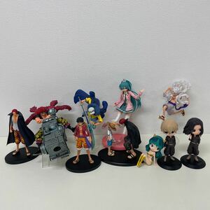 ジャンク 箱無フィギュアセット ワンピース 初音ミク他 シャンクス キッド ロー ルフィ ギア5 東京リベンジャーズ 他 プライズ 240619T10