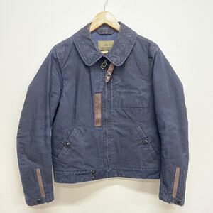 【Nigel Cabourn】ナイジェルケーボン★フライトジャケット GERMAN FLIGHT JACKET サイズ48 ネイビー 8010030000 コットン 12