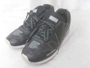 new balance ニューバランス ローカットスニーカー CM996ALB レザー　ロゴ　プリント 23.5ｃｍ ブラック レディース 1210000013231