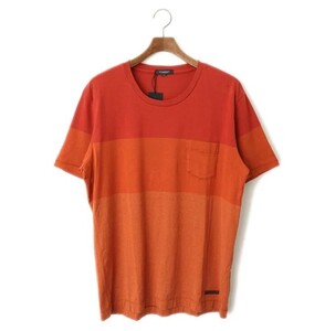 ◎【新品】 BURBERRY LONDON　バーバリーロンドン　メンズ　Tシャツ　[LL]　レッド×オレンジ系　48709