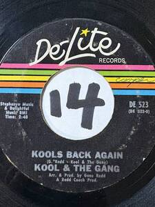 1969 KOOL AND THE GANG KOOLS BACK AGAIN / THE GANGS BACK AGAIN 両面EX Funk, Inc.