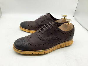 【美品】COLEHAAN コールハーン ★ ゼログランド ダークブラウン US7 ★