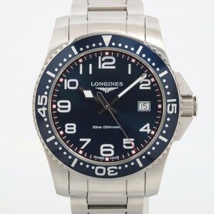 ■ 1円 ～ 中古品 ■ LONGINES ロンジン ■ ハイドロコンクエスト L3.689.4 ■ ダイバーズ メンズ ブルー 青 ネイビー 紺 シルバー