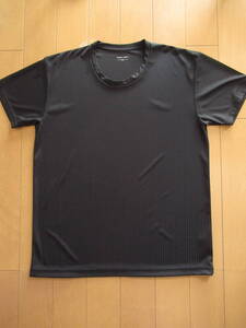 ★新品★　CLOSSHI　スポーツウェア　Vネック　半袖　Tシャツ　軽量　速乾　メンズ　ブラック　LLサイズ　SW8700