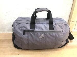 adidas ボストンバッグ スポーツバッグ ２WAY グレー（幅45×縦30×マチ25cm）アディダス