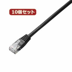 10個セット エレコム　Cat5e準拠LANケーブル LD-CTN BK10X10 /l