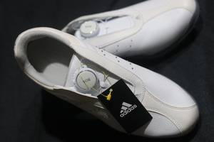 【全国送料無料】【未使用保管品】ADIDAS GOLF アディダスゴルフ BOA ゴルフシューズ ホワイト系 23.5 レディース