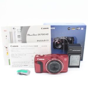 嬉しい元箱・説明書付き■極上品■ CANON Power Shot SX700 HS レッド