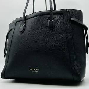  1円～【入手困難品】 定価10万円 ケイトスペード Kate Spade トートバッグ ビジネスバッグ A4 2way レザー メンズ レディース ブラック 黒