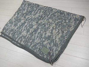 S47 極上品！希少！ACUカラー◆LINER,WETWEATER PONCHO ポンチョライナー◆米軍◆アウトドア！キャンプ！