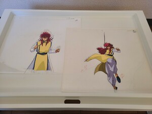 幽☆遊☆白書　蔵馬　セル画　２枚セット　直筆動画付き　検　幽遊白書　冨樫義博　