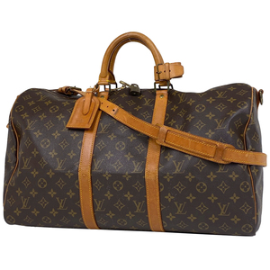 ルイ・ヴィトン Louis Vuitton キーポル バンドリエール 50 ショルダーバッグ ボストンバッグ モノグラム ブラウン M41416 レディース 中古