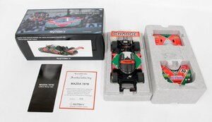 【中古・ジャンク品】AUTOart 1/18 MAZDA 787B LEMANS WINNER 1991 RENOWN #55(オレンジ×グリーン) Spesial Edition with Trophy,