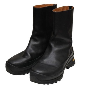 H BEAUTY＆YOUTH　エイチビューティアンドユース　H CHUNKY SOLE BOOTS　Vibramソール　バックジップブーツ　8054000179749