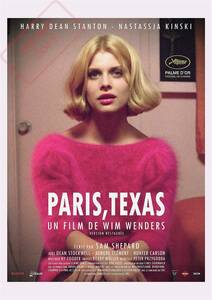 ポスター『パリ、テキサス』(Paris,Texas) 仏版★ナスターシャ・キンスキー/ヴィム・ヴェンダース/ライ・クーダー/ロードムービー/ルート66