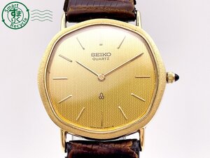 AL0604429　＃ 1円～！ SEIKO セイコー Dolce ドルチェ 14K 6020-5630 クォーツ QZ アナログ 腕時計 ゴールド文字盤 ヴィンテージ