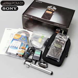 OD014. ソニー SONY PCM-D1 リニアPCMレコーダー 未使用 難有 付属品 ケース付