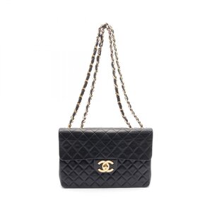 シャネル デカマトラッセ34 ブランドオフ CHANEL ラムスキン（羊革） ショルダーバッグ レザー 中古 レディース