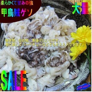 大容量「甲烏賊ゲソ1kg」居酒屋でおなじみの業務用冷凍食品